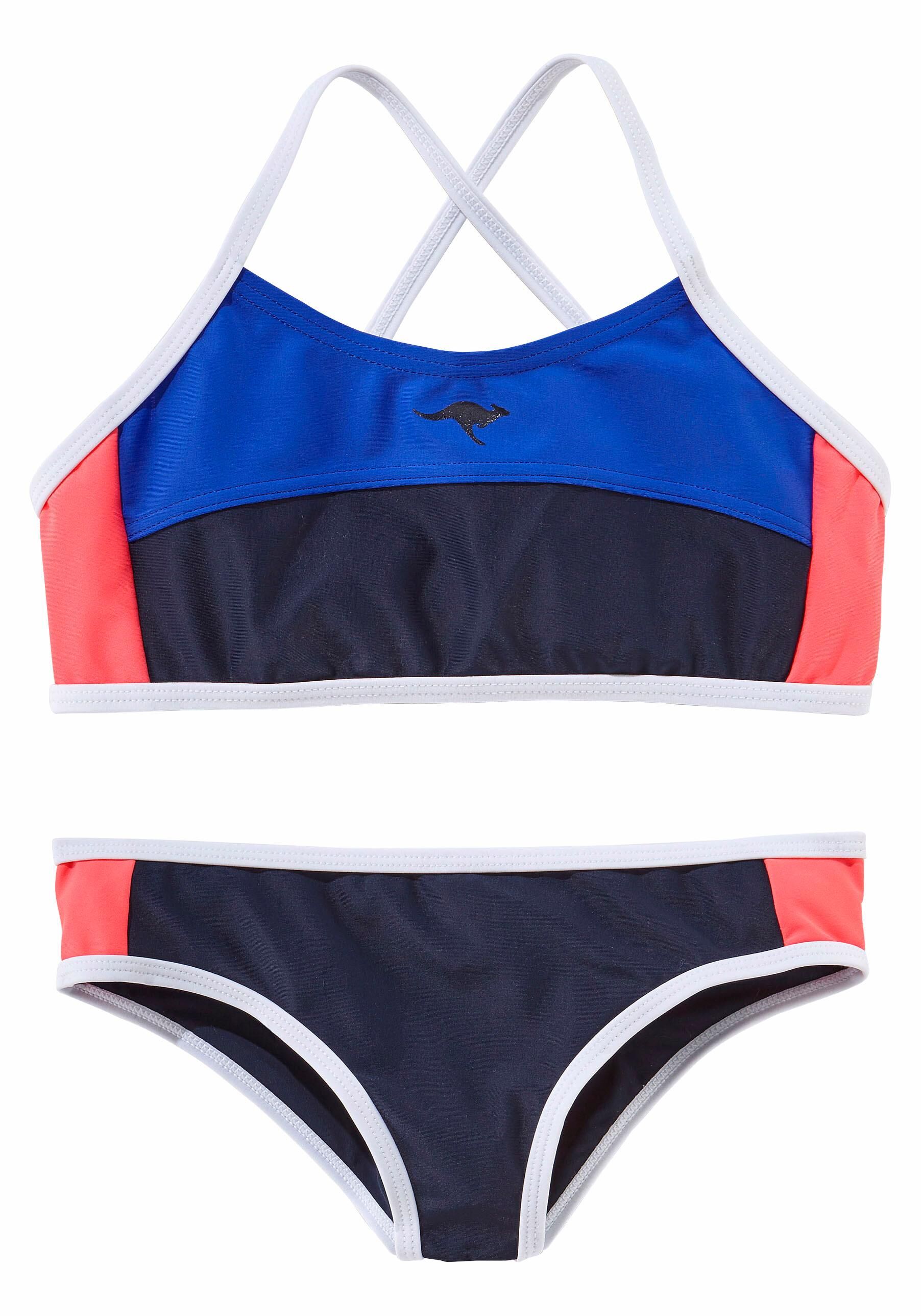 KangaROOS Bustier-Bikini, im sportlichen Look bunt  122/128 134/140 146/152 158/164 170/176