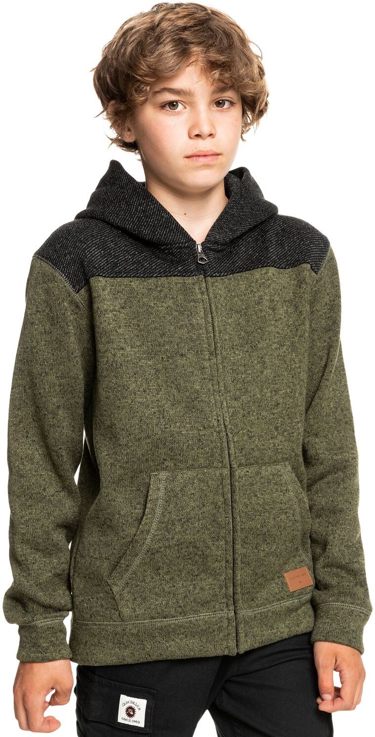 Quiksilver Kapuzensweatjacke »Keller Block« grün  10(140-148cm) 12(148-156cm) 14(155-164cm) 16(165-172cm) 8(125-130cm)