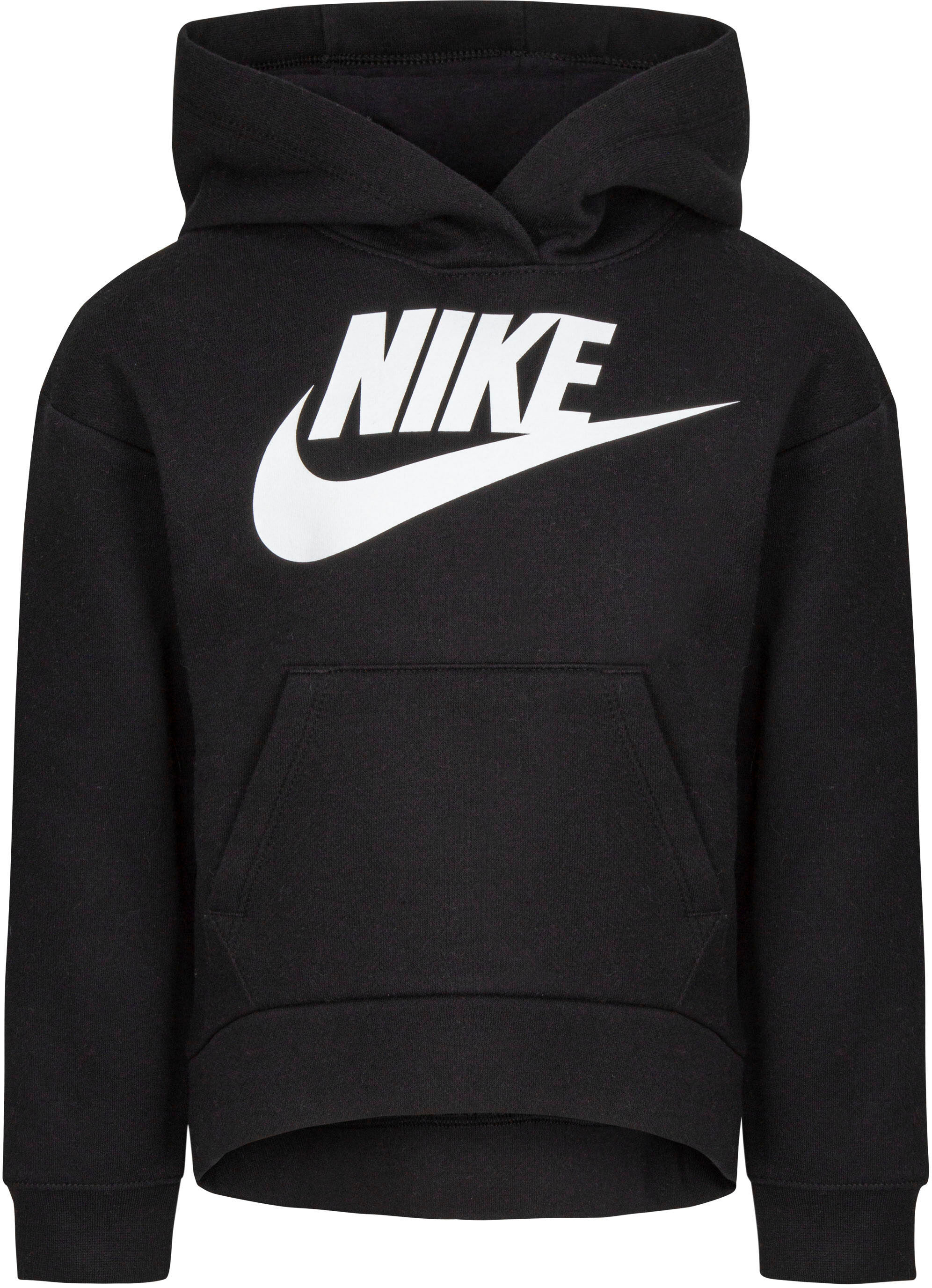 Nike Sportswear Kapuzensweatshirt »CLUB FLEECE HIGH LOW PULLOVER« schwarz  3T (98) 4 (104) 5 (110) 6 (116) 7 (122)