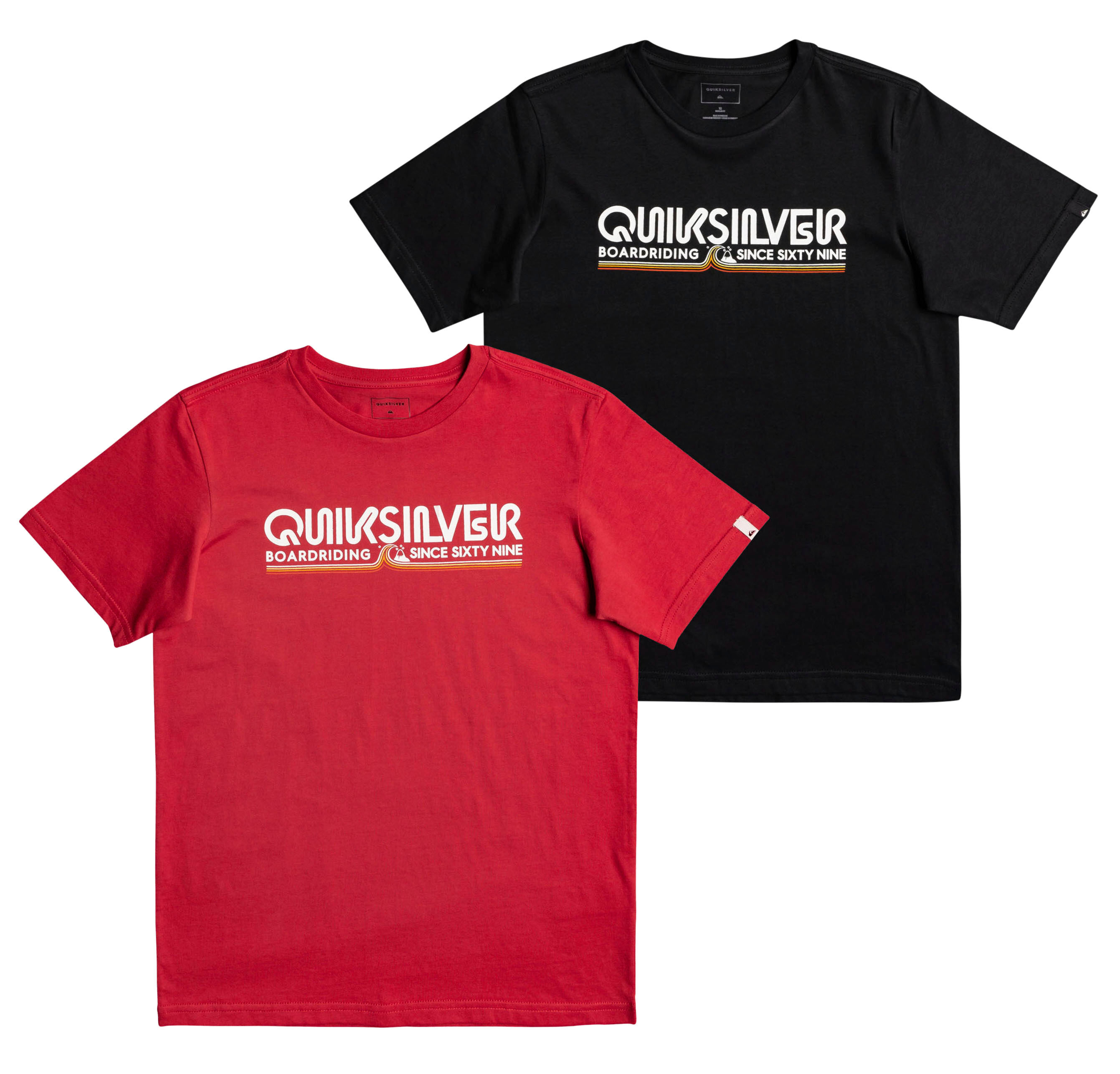 Quiksilver T-Shirt, (Packung) schwarz  10 (134/140) 12 (146/152) 14 (158/164) 16 (170/176)