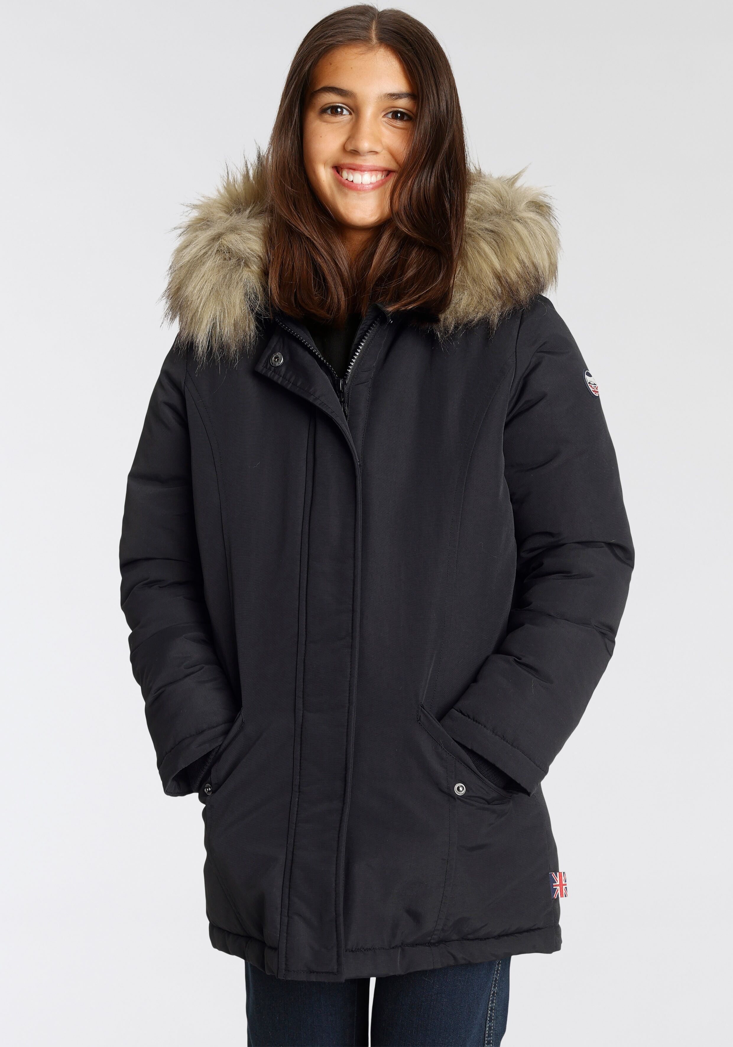 Lonsdale Parka »IRTON girls« schwarz  128 140 152 164