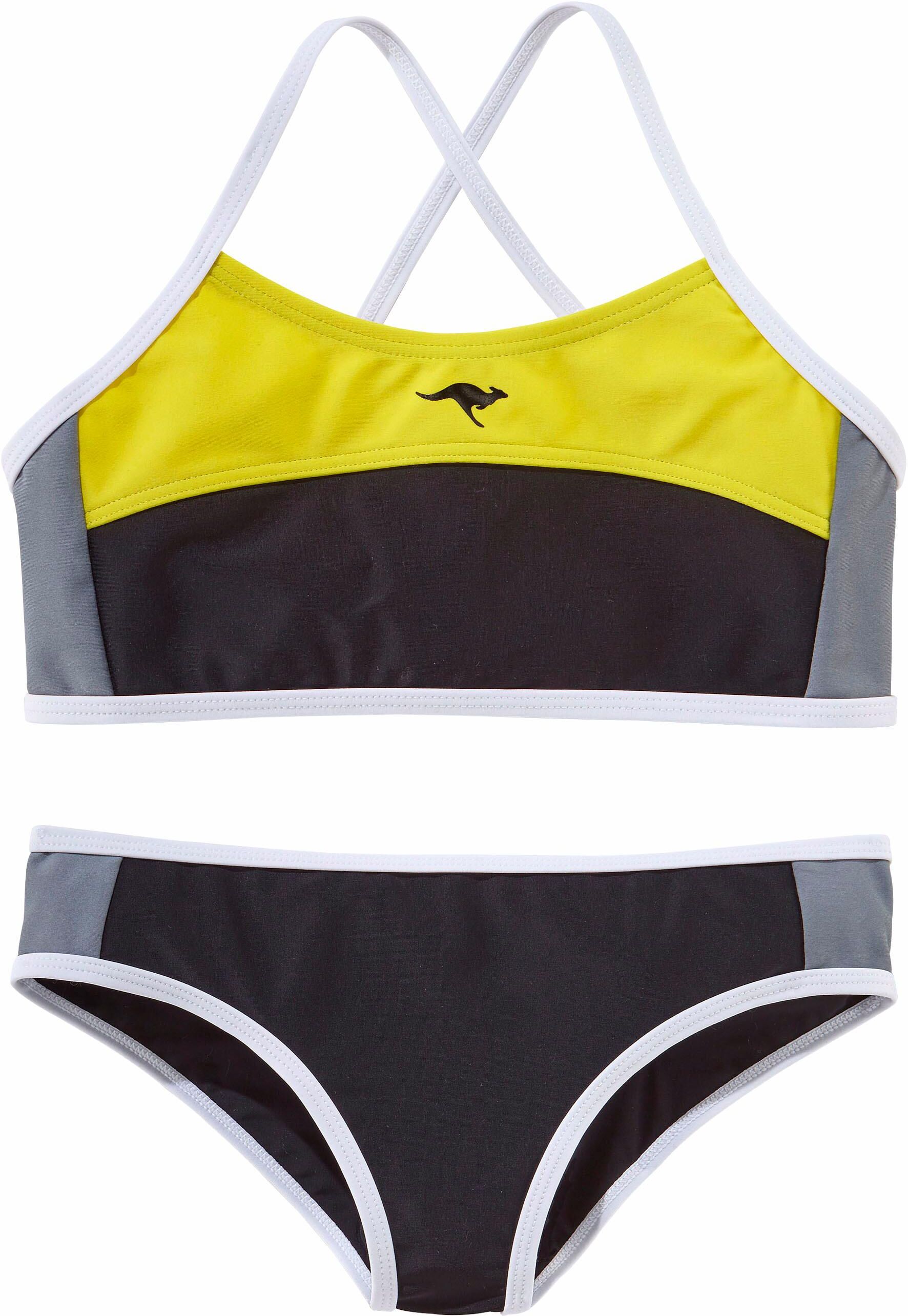 KangaROOS Bustier-Bikini, im sportlichen Look schwarz  122/128 134/140 146/152 158/164 170/176