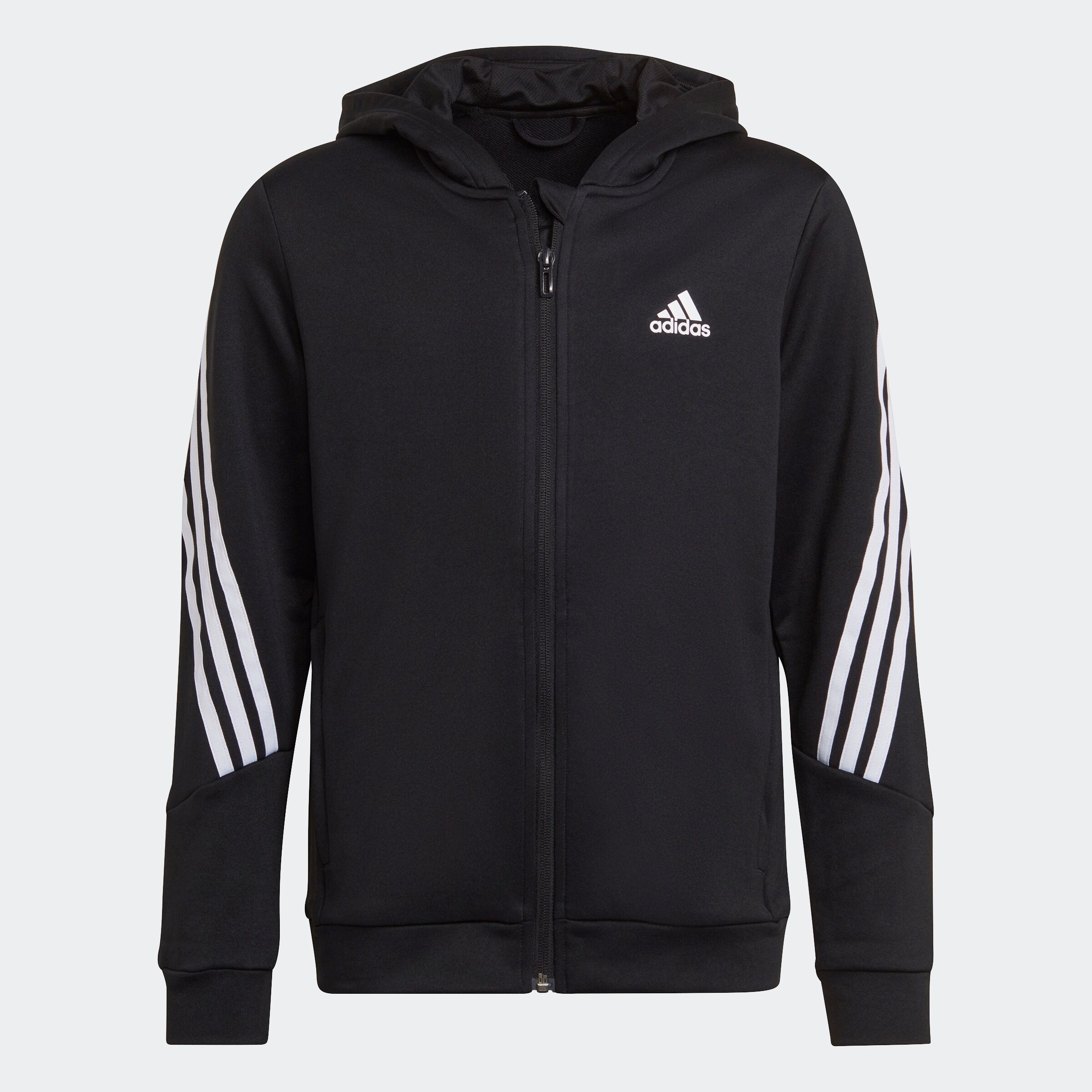 Adidas Performance Kapuzensweatjacke »3 STRIPES HOOD« schwarz  128 140 152 164 176