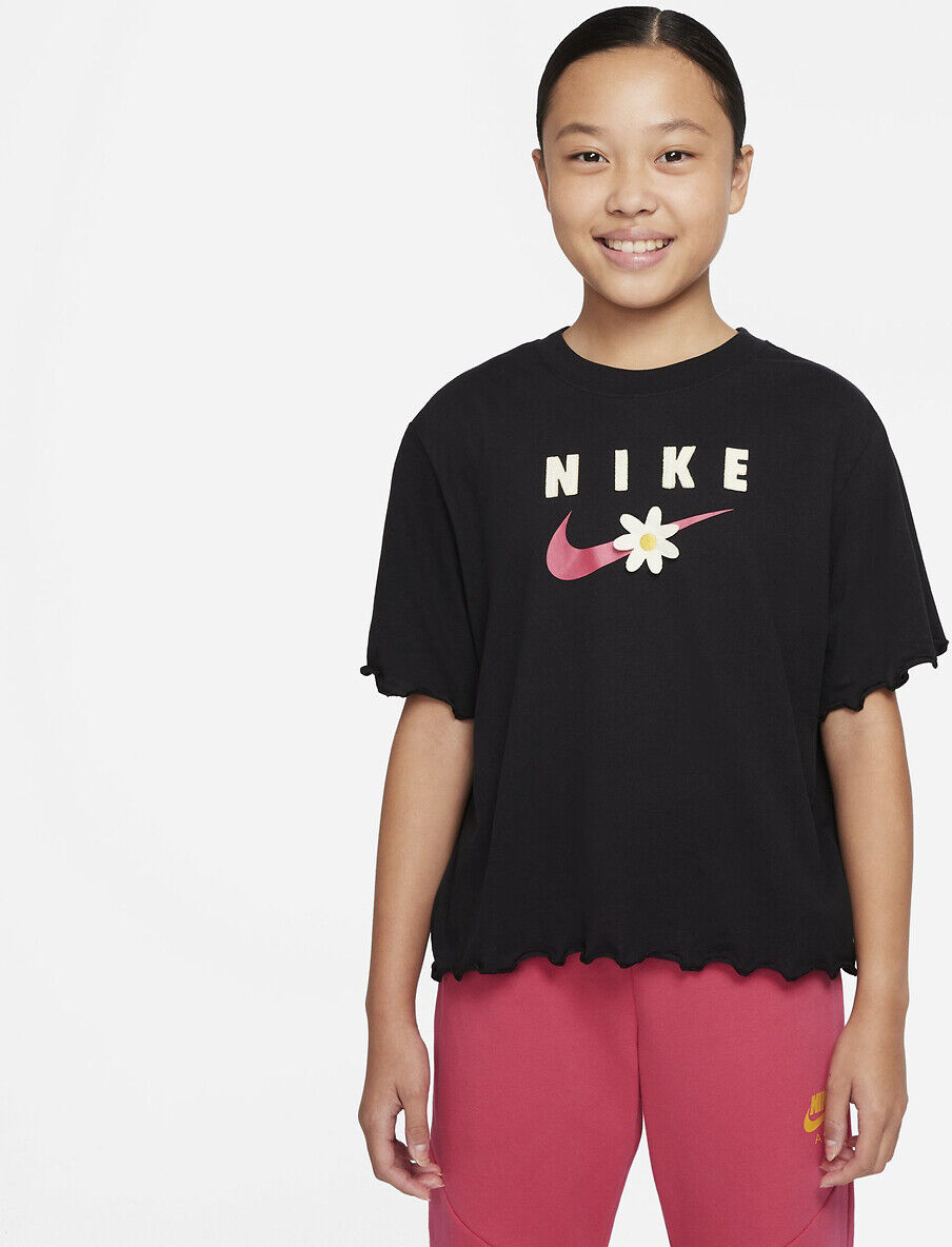 NIKE T-Shirt 7-15 Jahre SCHWARZ