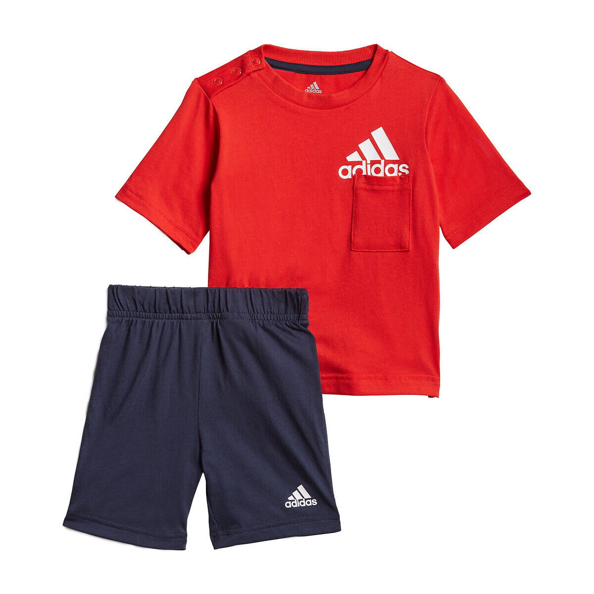 Adidas Set aus T-Shirt und Shorts 3 Monate - 4 Jahre ROT