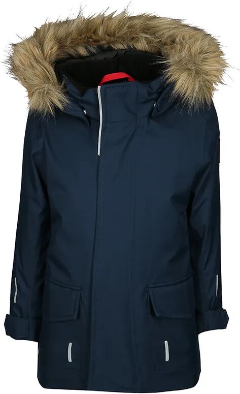 Reimatec® Winterjacke MUTKA mit Kunstfellbesatz in navy