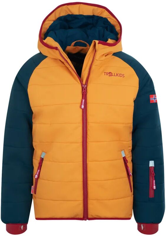 TROLLKIDS Schnee-Jacke KIDS HAFJELL PRO in mystic blue/golden yellow/rusty red