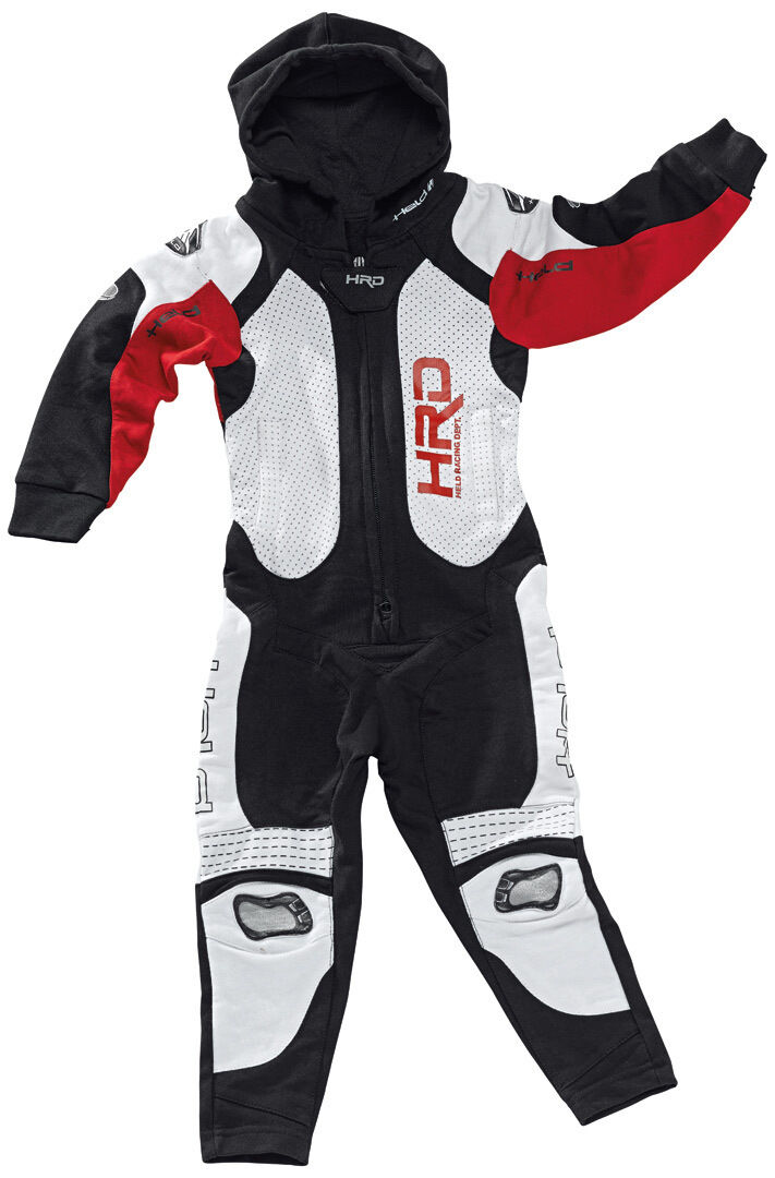 Held Slade Jumpsuit Kinder XS 140 Schwarz Rot