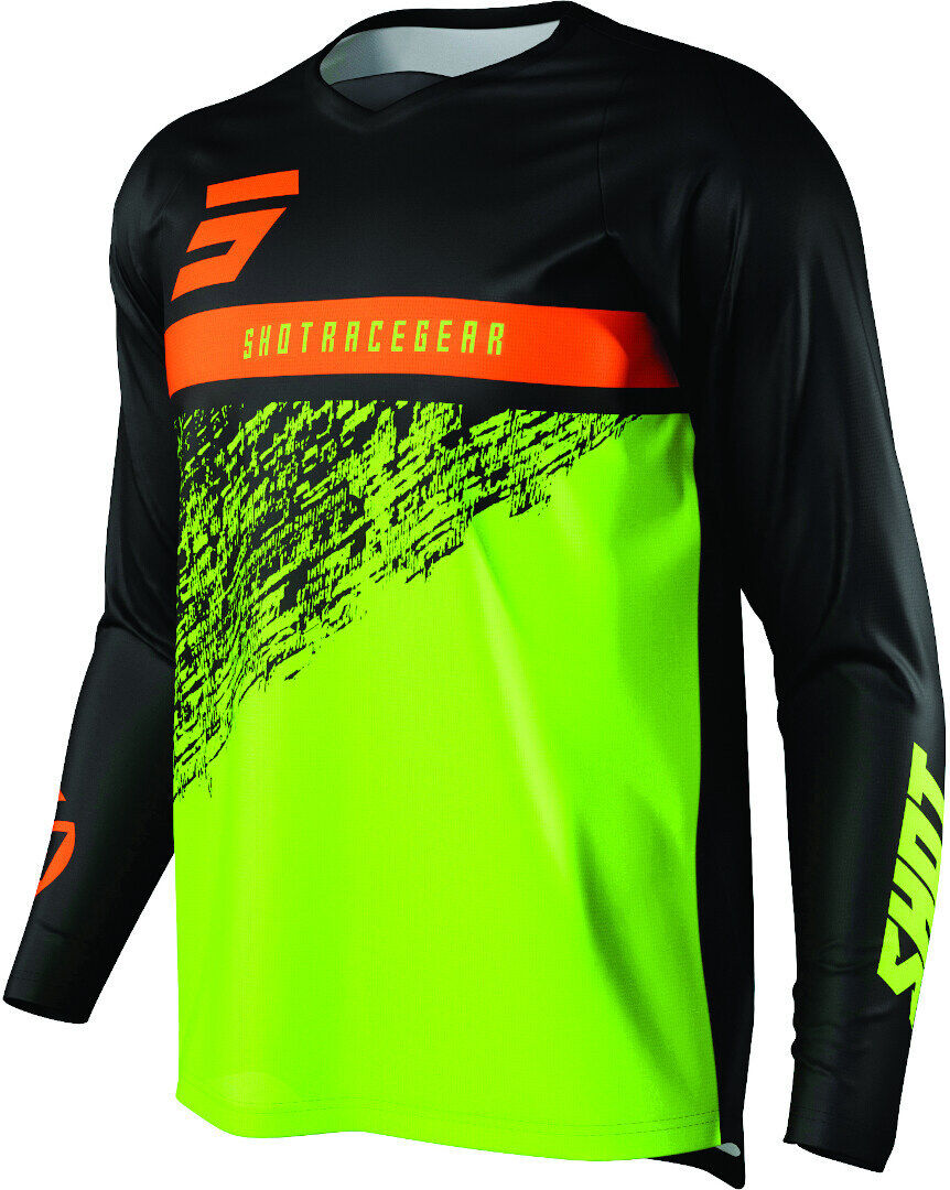 Shot Devo Roll Kinder Motocross Jersey 10 - 11 Grün Orange