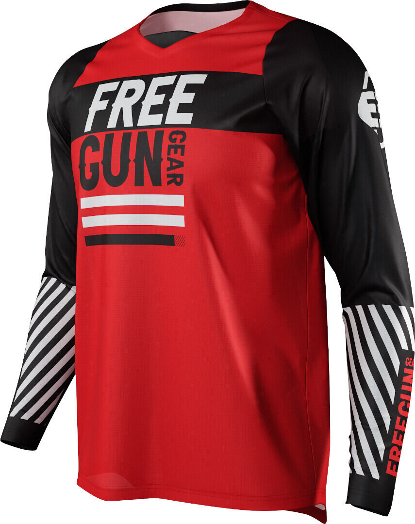 Freegun Devo Danger Kinder Motocross Jersey 10 - 11 Schwarz Rot