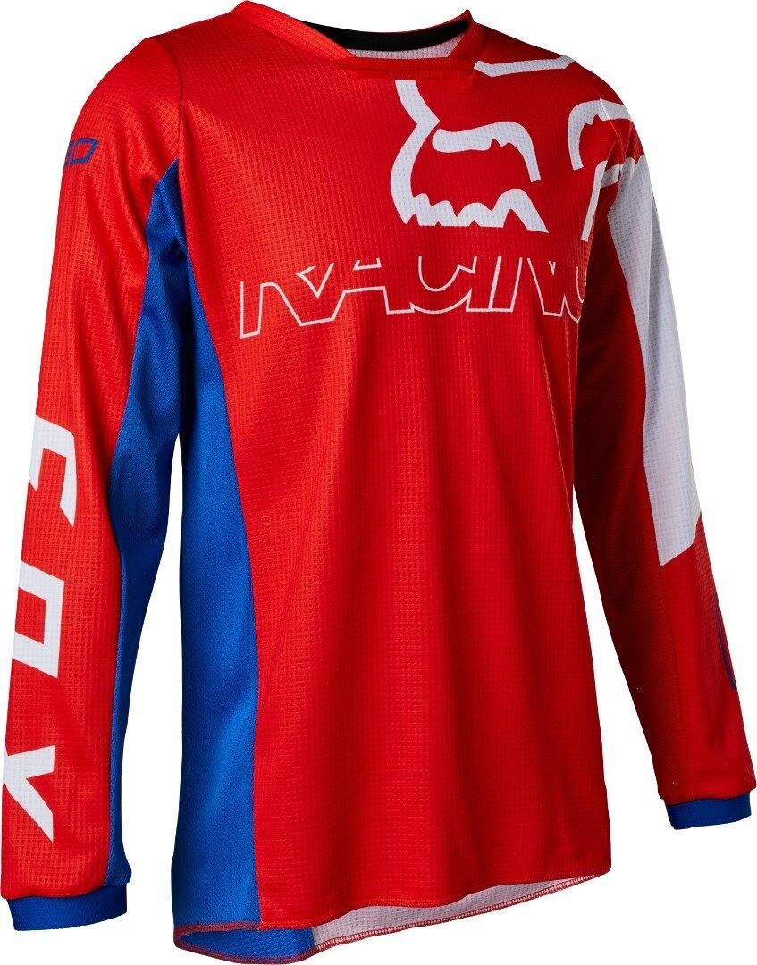 FOX 180 Skew Jugend Motocross Jersey XL Weiss Rot Blau