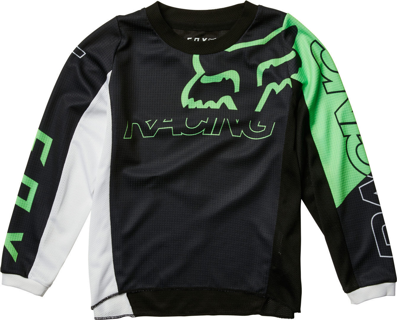 FOX Skew Kinder Motocross Jersey S Schwarz Grün