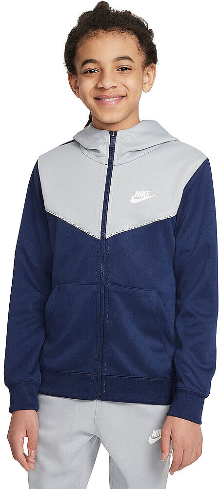 NIKE Jungen Kapuzenjacke blau   Größe: 128-140   DD4006 Auf Lager Unisex 128-140