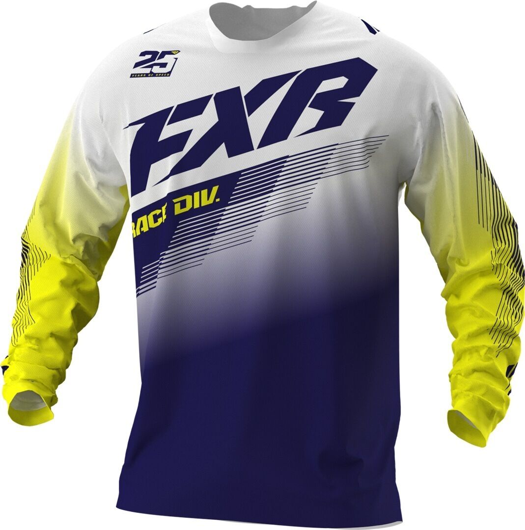 FXR Clutch MX Gear Mládež Motocross Jersey M Bílá Modrá