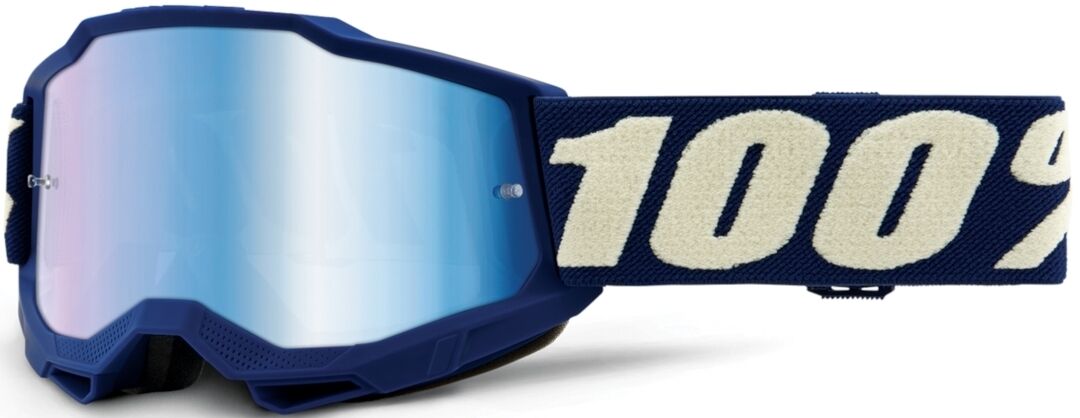 100% Accuri II Extra Deepmarine Mládež Motokrosové brýle Jedna velikost Bílá Modrá