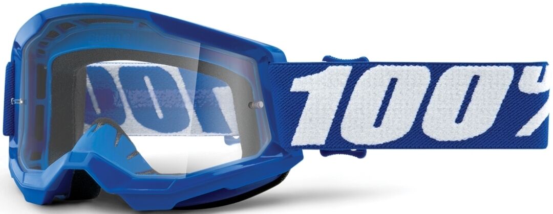 100% Strata II Mládež Motokrosové brýle Jedna velikost Bílá Modrá