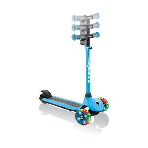 Globber E-Scooter Kinder One K-Emotion Plus hellblau mit Leuchtrollen