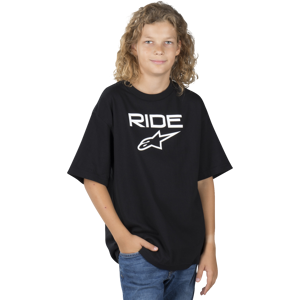 T-Shirt Alpinestars Ride 2.0 Schwarz-Weiß Kinder XS