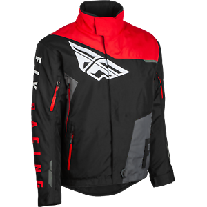 Jacke FLY Racing SNX Pro Schwarz-Grau-Rot Kinder L