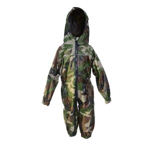 Regenanzug für Kinder Camouflage-Grün Größe 80   DRY KIDS