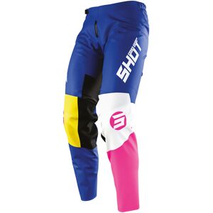 Shot Devo Storm Kinder Motocross Hose - Pink Blau - 10/11 - unisex