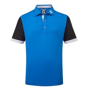 FootJoy ColourBlock Junior Poloshirt, blau/schwarz, Junior, XL