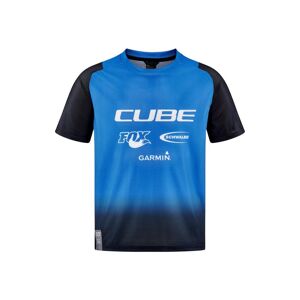 We Cycle Cube Vertex Rookie X Actionteam Kinder Fahrrad Trikot kurz schwarz/blau 2024 XXL (158/164)