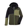 Outdoorjacke KILLTEC "KOW 161 BYS JCKT" Gr. 128, grün (olivgrün) Kinder Jacken Outdoorjacken