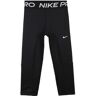 Nike PRO Capri-Leggings für Mädchen Hosen und Shorts Mädchen Schwarz Größe M