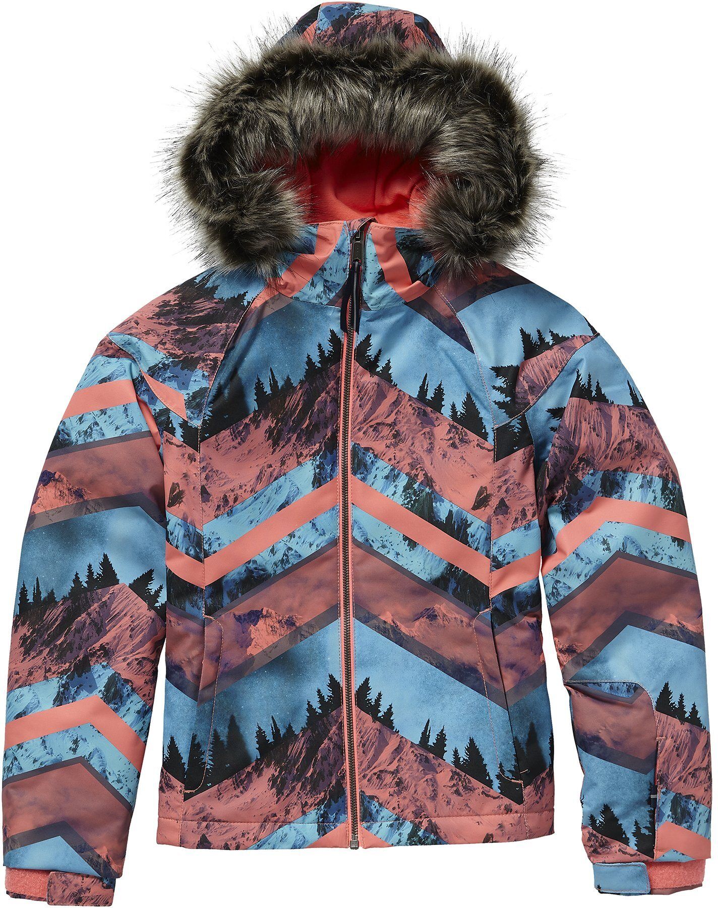 O'Neill Wintersportjacke »Curve«, PINK AOP W/ BLUE