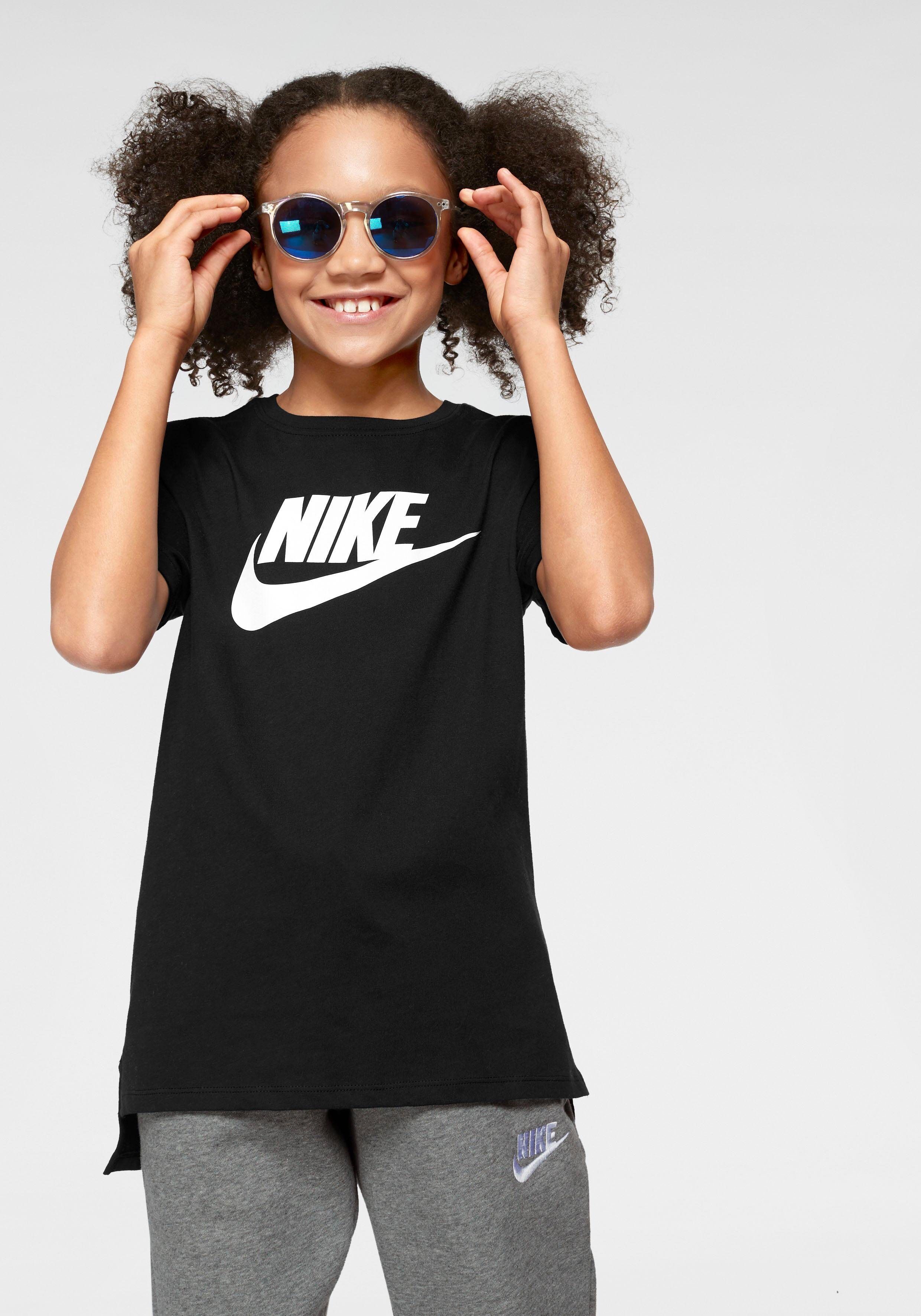 Nike Sportswear T-Shirt »GIRLS TEE BASIC FUTURA«, schwarz