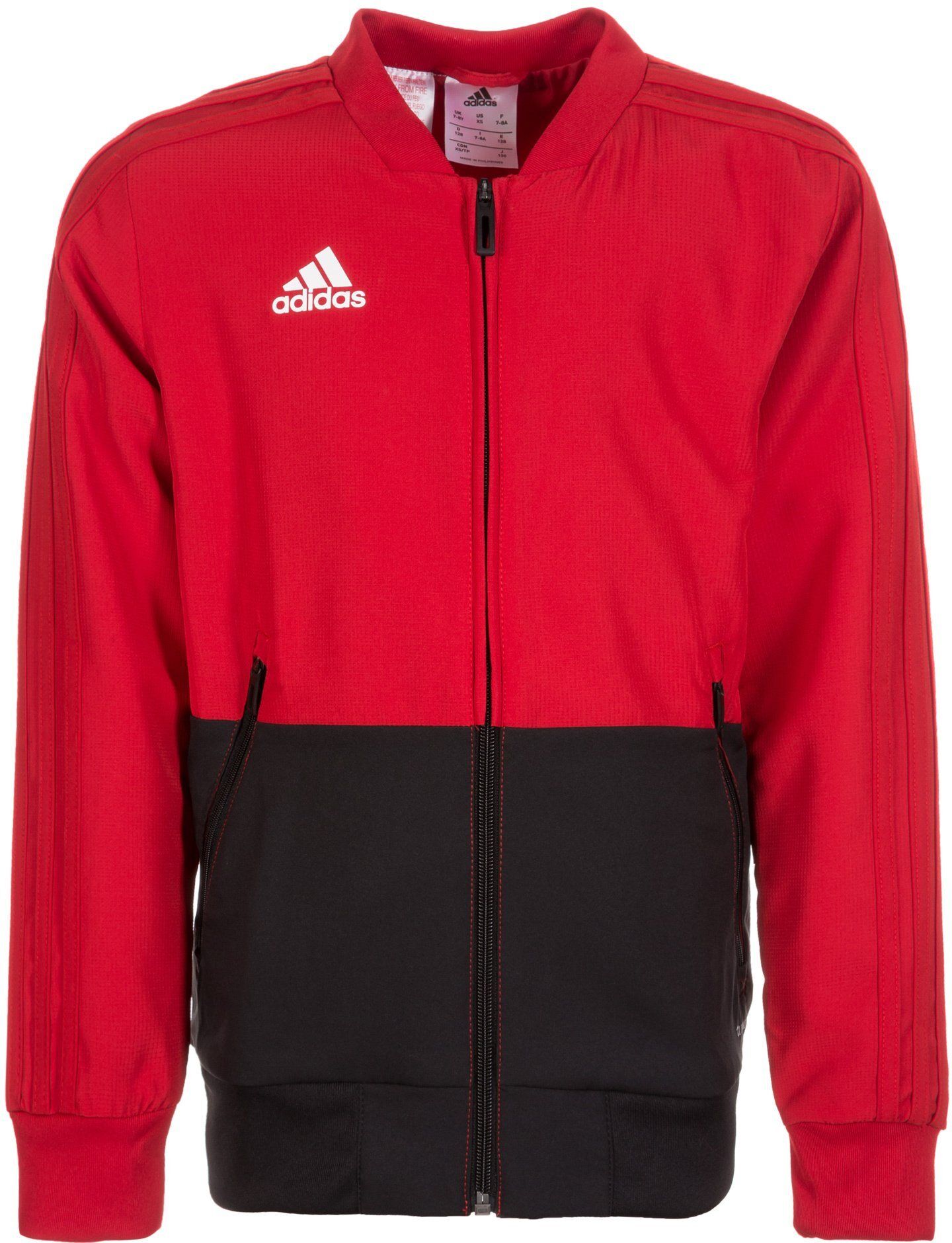 Adidas Performance Sweatjacke »Condivo 18«, rot-schwarz-weiß