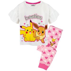 Pokemon Girls Besties Pikachu & Eevee Frill Long Pyjama Set