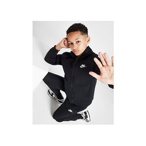 Nike Club Fleece Full Zip Tracksuit Junior, Black/White