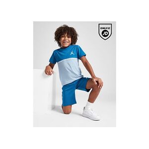 Jordan Colour Block Tape T-Shirt/Shorts Set Children, Blue