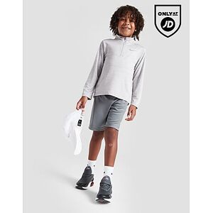 Nike Pacer 1/4 Zip Top/Shorts Set Children, Grey