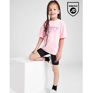 JUICY COUTURE Girla' Ombre T-Shirt/Cycle Shorts Set Children, Pink