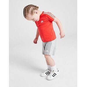 adidas Badge of Sport Logo T-Shirt/Shorts Set Infant, Red