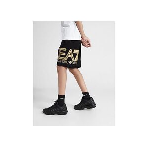 Emporio Armani EA7 Gold Logo Shorts Junior, Black