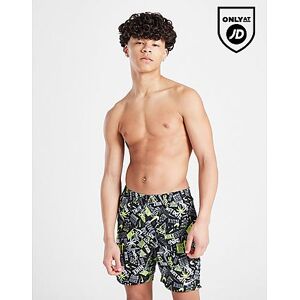 Nike Allover Print Swim Shorts Junior, Black