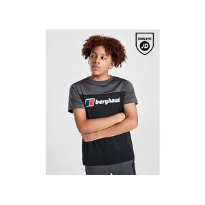 Berghaus Colour Block Poly T-Shirt Junior, Black