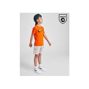 Nike Double Swoosh T-Shirt/Shorts Set Children, Orange