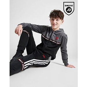 adidas Originals Poly Tape Full Zip Hoodie Junior, Black