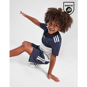 adidas Originals Colour Block T-Shirt/Shorts Set Children, Blue