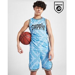 Supply & Demand Carlton Basketball Vest Junior, Blue