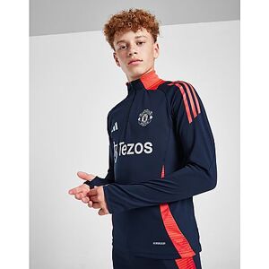 adidas Manchester United FC 1/4 Zip Training Top Junior, Night Indigo / Bright Red