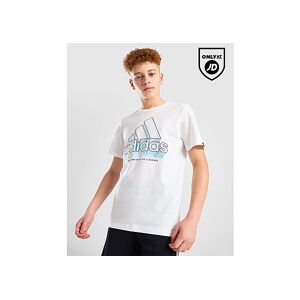 adidas Badge of Sport Fade Graphic T-Shirt Junior, White