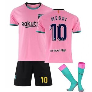 Børnefodboldsæt Home Away T-shirt sæt 21/22 - 20 21 Barcelona Third Messi 10 Kids 26 (140-150)