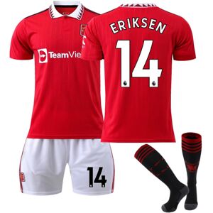 JIUSAIRUI Børn / Voksen 22 23 World Cup Red Devils fodboldtrøjesæt 14 #2xl