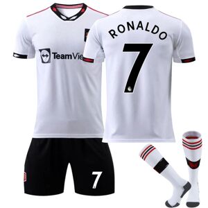 22-23 Manchester United Udebane Børn Fodbolddragt nr. 7 Ronaldo 26